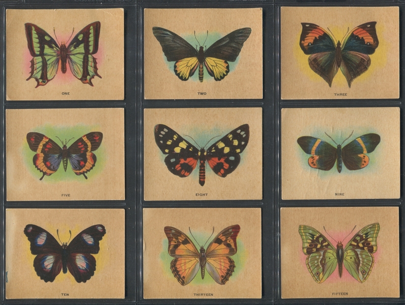 FC2 Harry Horne Butterflies Near Set of (37/50) Cards