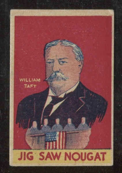 R115 Gold Brand Confectionery Jig Saw Nougat Presidents #27 William Howard Taft