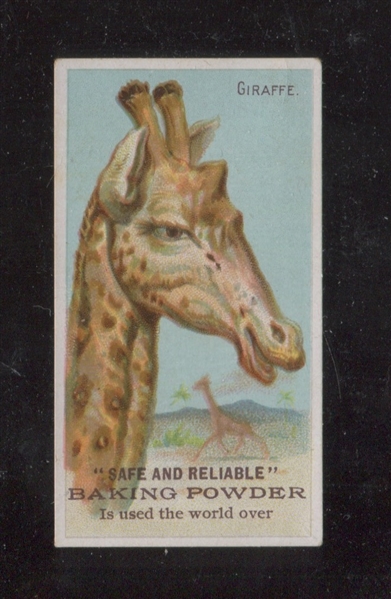 H677 Safe & Reliable Baking Powder Wild Animals Giraffe Type Card