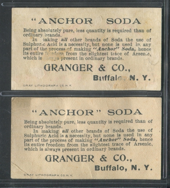 H444 Granger & Co Anchor Soda Government Buildings Lot of (2) Cards