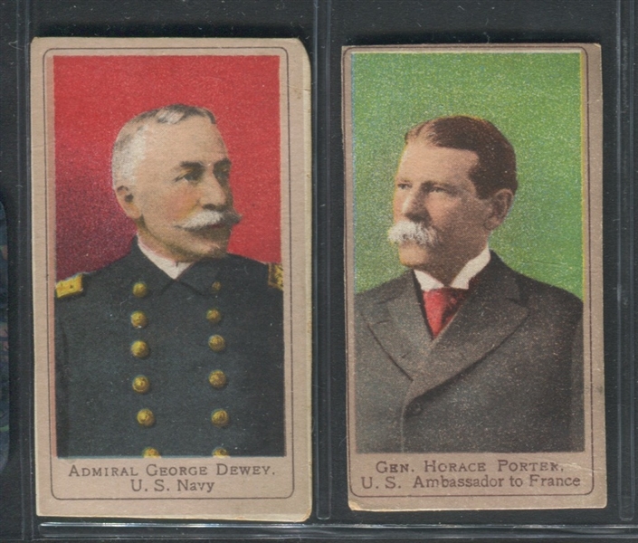 T175 Sweet Caporal Heroes of the Spanish American War Lot of (2) Cards