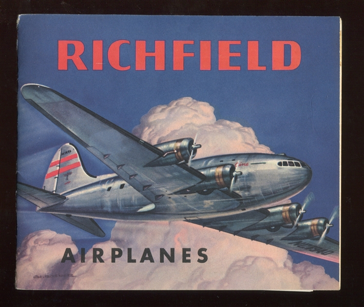 UO02 Richfield Gasoline Airplanes (No Insignia) Album with Cards