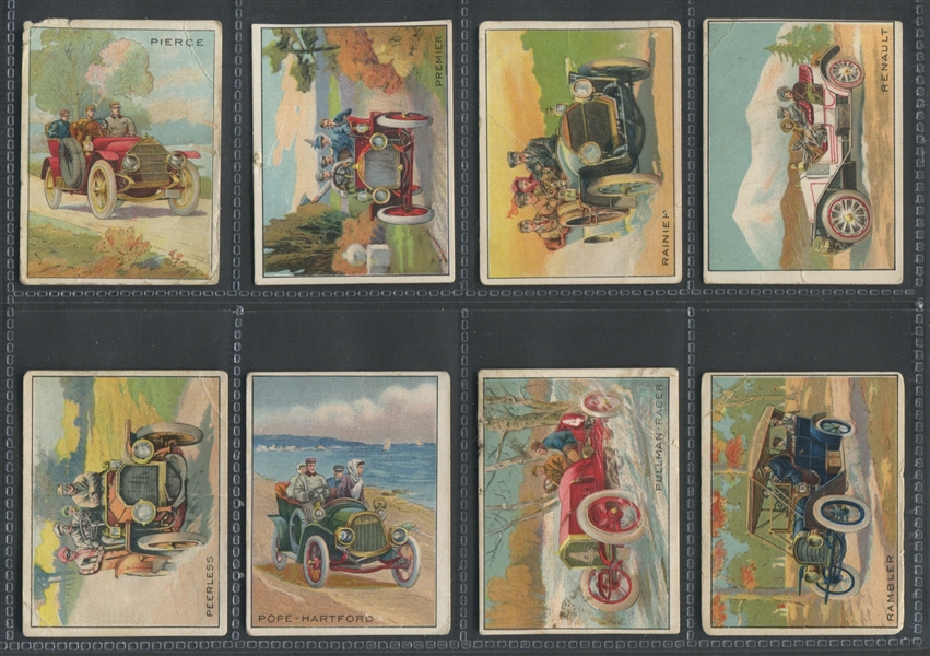 T37 Turkey Red Automobile Series Complete Near Set of (46/50) Cards