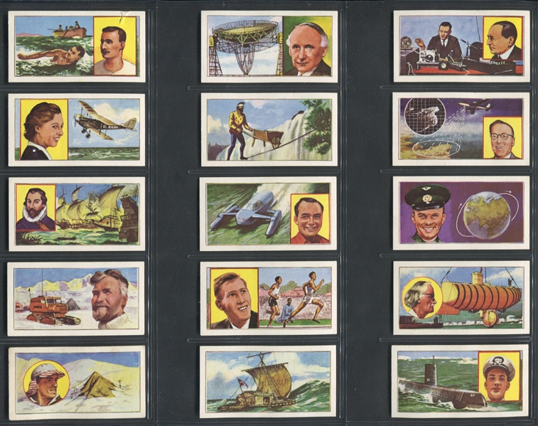 1972 Typhoo Tea Great Achievements Complete Set of (25) Cards