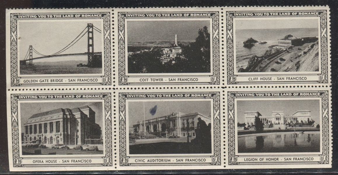 Fantastic Lot of (30) California Poster Stamps