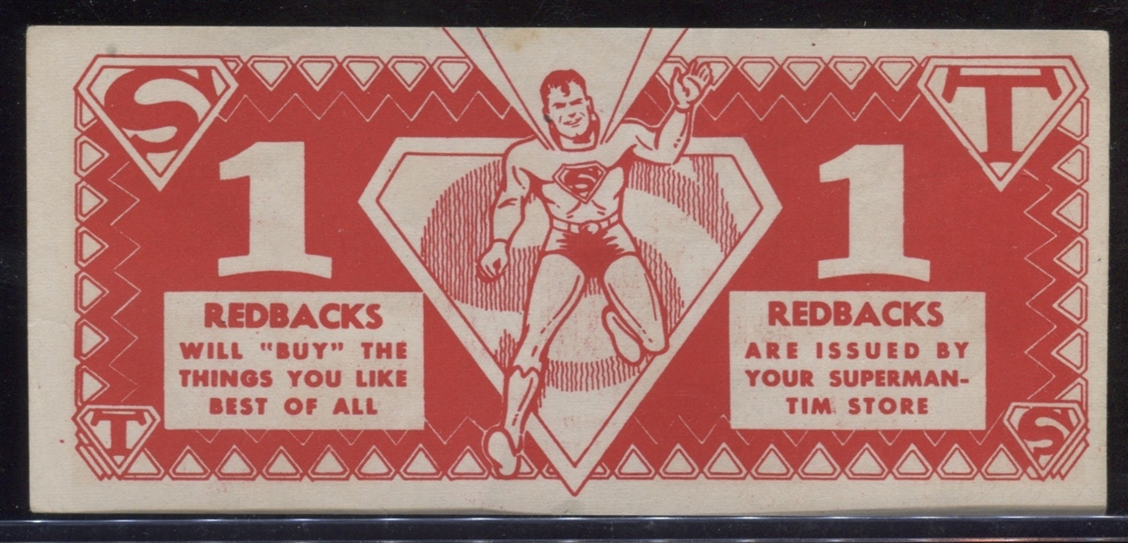 Late 1940's Superman-Tim Clothing Stores Lot of (11) pieces with Cards, Membership Card and Coupon