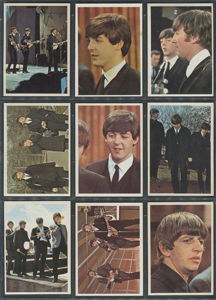 1964 Topps “Beatles Color Cards” complete 64-card set EX-MT