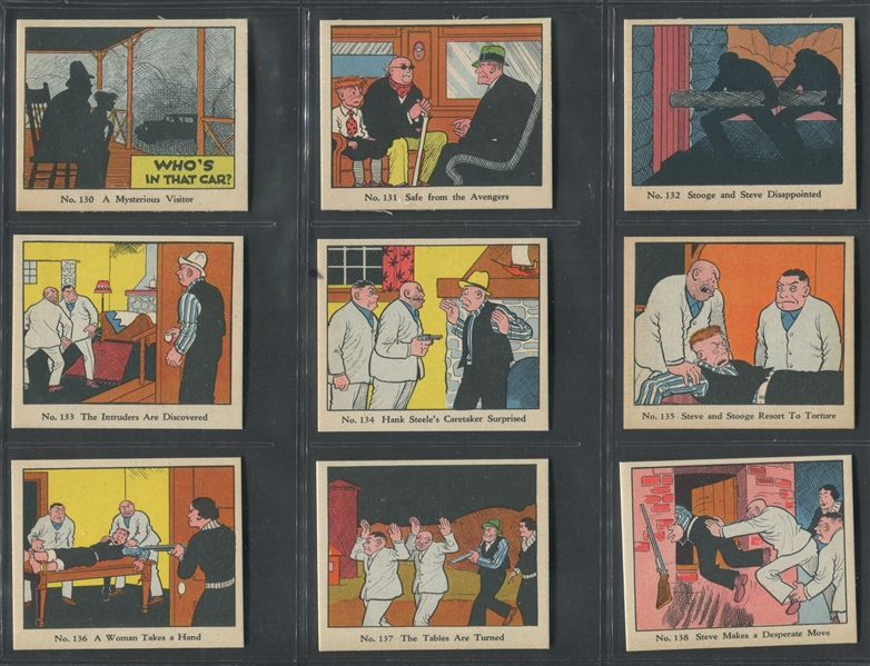 R41 Walter Johnson Candy Dick Tracy High Series (121-144) Complete Set of (24) Cards