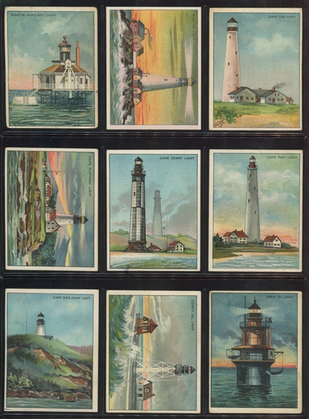 T77 Hassan Cigarettes Lighthouses Complete Set of (50) Cards