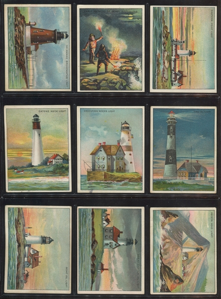 T77 Hassan Cigarettes Lighthouses Complete Set of (50) Cards