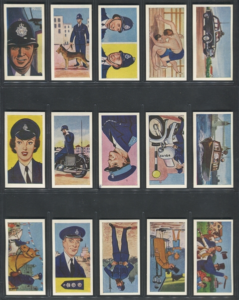 1962 Gaycon History of the Blue Lamp Complete Set of (50) Cards