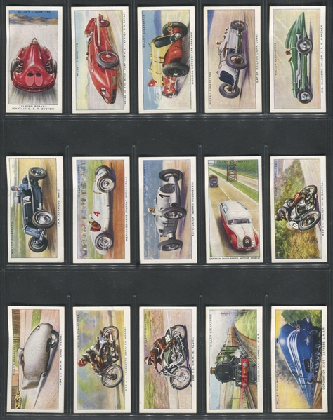 1938 Will's Speed Complete Set of (50) Cards
