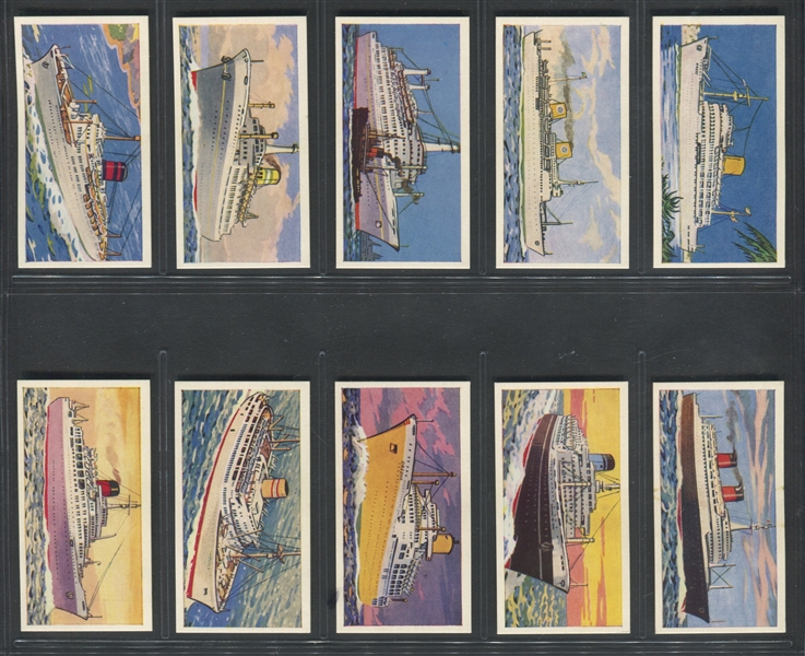 1962 Barratt Merchant Ships of the World Complete Set of (25) Cards