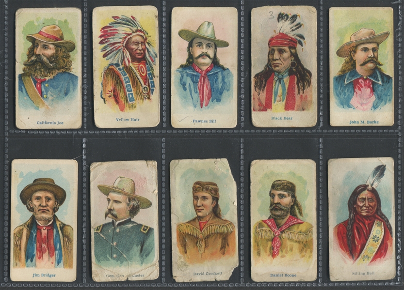 E49 American Caramel Wild West Caramels Lot of (12) Cards