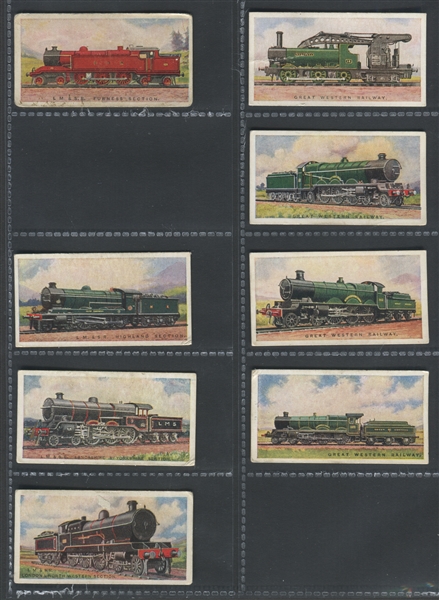 C30 Imperial Tobacco (Canada) Railway Engines Near Set (42/50) Cards