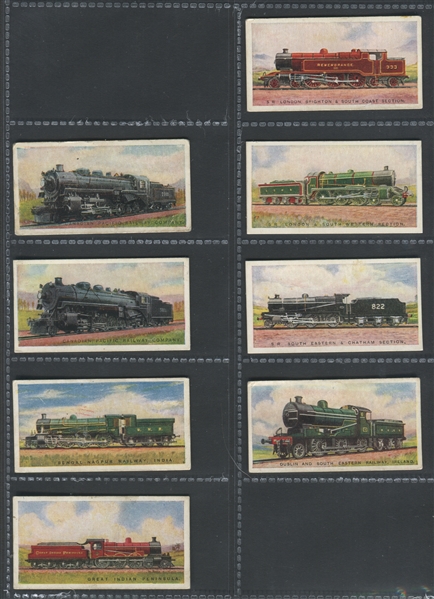 C30 Imperial Tobacco (Canada) Railway Engines Near Set (42/50) Cards