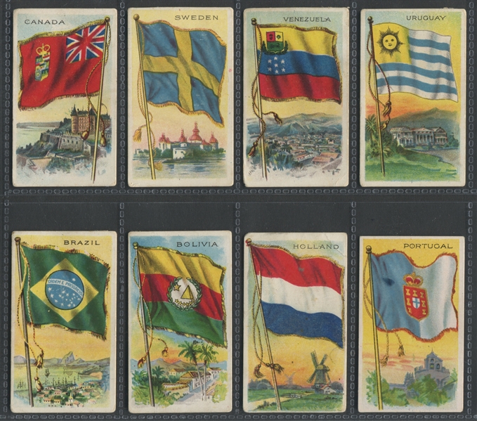 T59 Flags Mixed Back Set of (200) Cards with (8) Hustler-Backs
