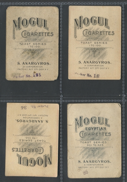 T112 Mogul Egyptian Cigarettes Toast Series Lot of (20) Cards