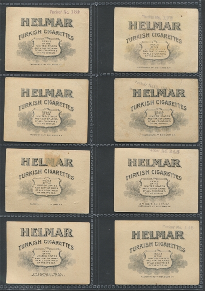 T107 Helmar Turkish Cigarettes Seals of the U.S. and Countries Lot of (84) Cards