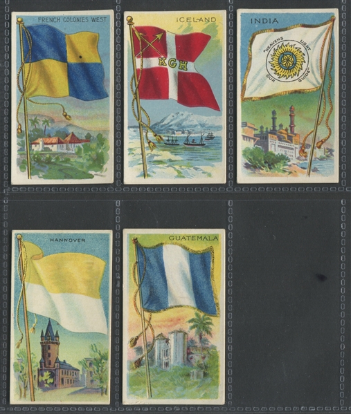 T59 Flag Series Lot of (45) Tougher Back Flags