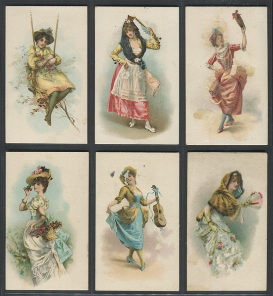 N110C Kimball Old Gold French Novelties Lot of (8) Cards