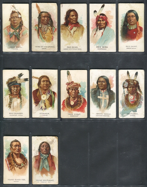 N2 Allen & Ginter Celebrated American Indians Lot of (27) Cards