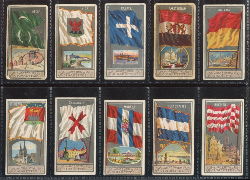 N6 Allen & Ginter City Flags Lot of (44) Cards