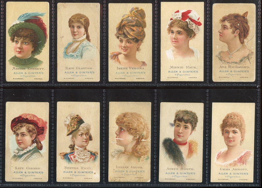 N27 Allen & Ginter World's Beauties (2nd Series) Lot of (16) Cards