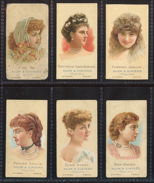 N27 Allen & Ginter World's Beauties (2nd Series) Lot of (16) Cards