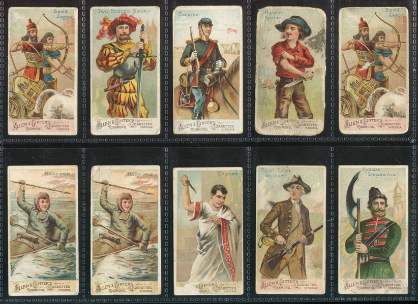 N3 Allen & Ginter Arms of All Nations Lot of (21) Cards