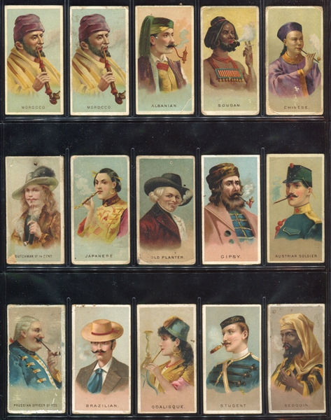 N33 Allen & Ginter World's Smokers Lot of (20) Cards