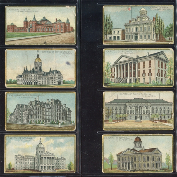 N14 Allen & Ginter General Government Buildings Lot of (23) Cards