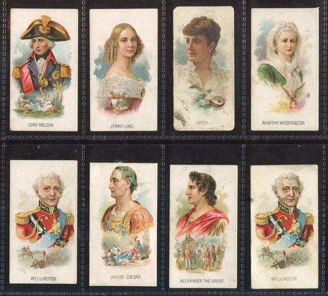 N222 Kinney Cigarettes Leaders Lot of (8) Cards