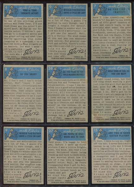 1950's Elvis/Hit Stars Mixed Lot of (41) Cards