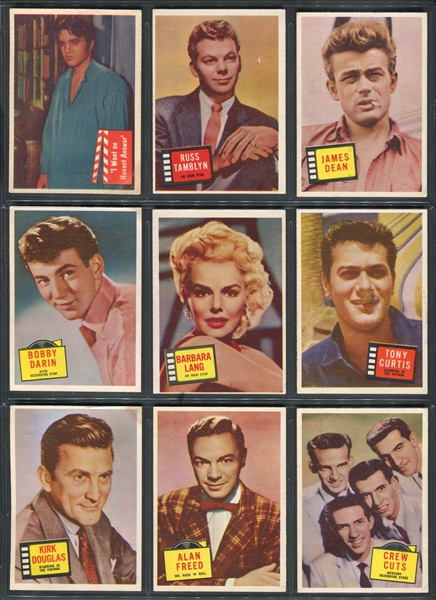 1950's Elvis/Hit Stars Mixed Lot of (41) Cards