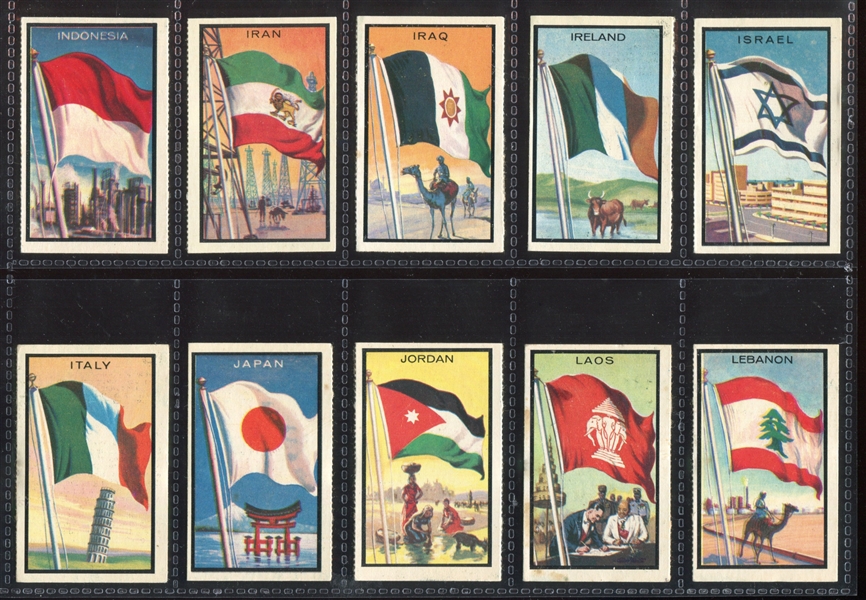 1963 Topps Flag Midgees Complete Set of (99) Cards