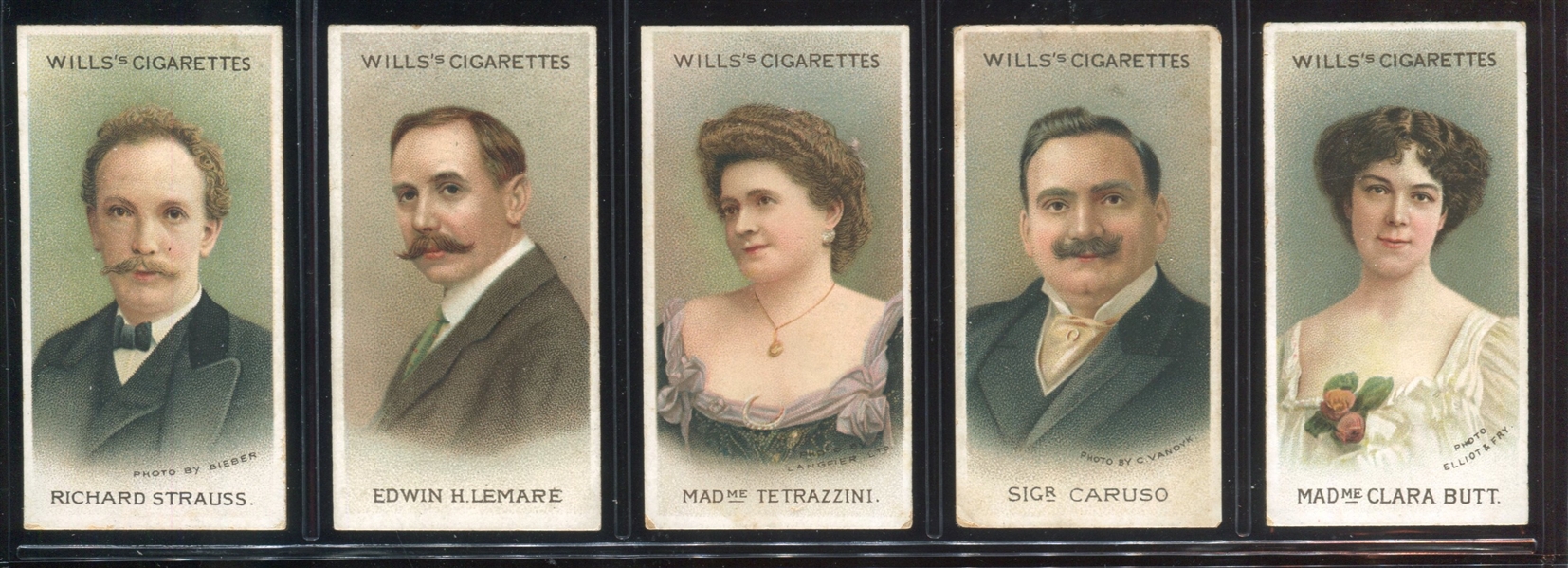 1914 Wills Musical Celebrities Complete Set of (50) Cards