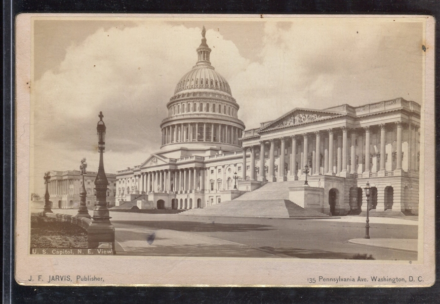 Fantastic Jarvis Cabinet Card of U.S. Capitol 