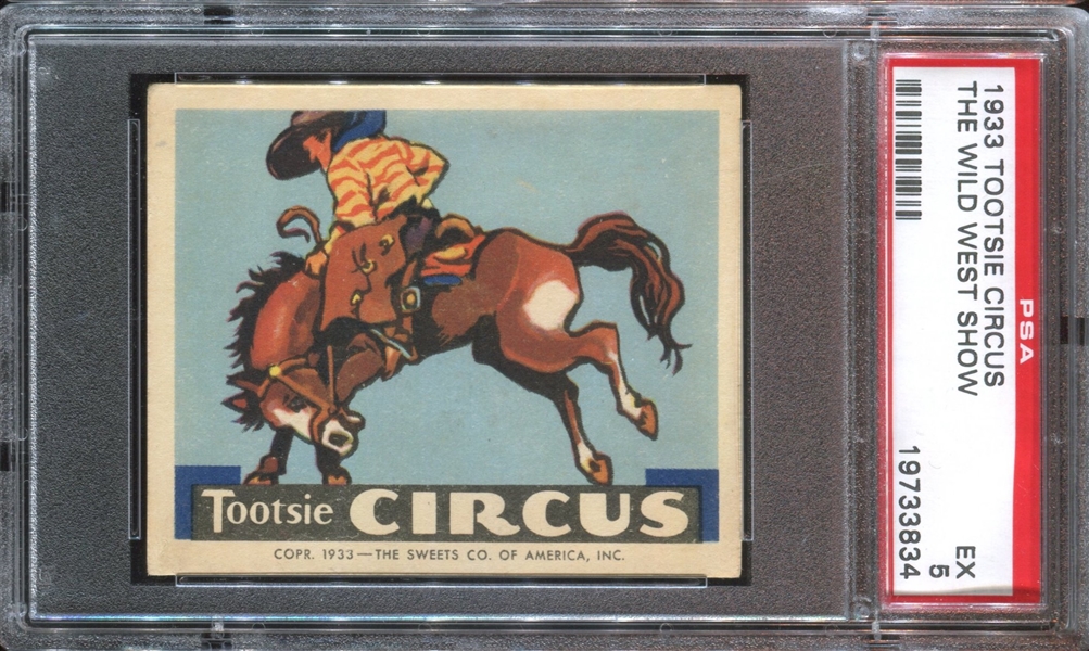 R152 Sweets Company Tootsie Circus The Wild West Show PSA5 EX