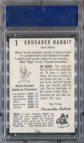 F394-1 Bell Brand Crusader Rabbit #1 Crusader Rabbit PSA4 VG-EX