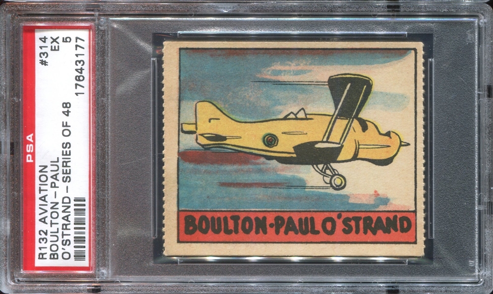 R132 Series of 48 Airplanes #314 Boulton-Paul O' Strand PSA5 EX