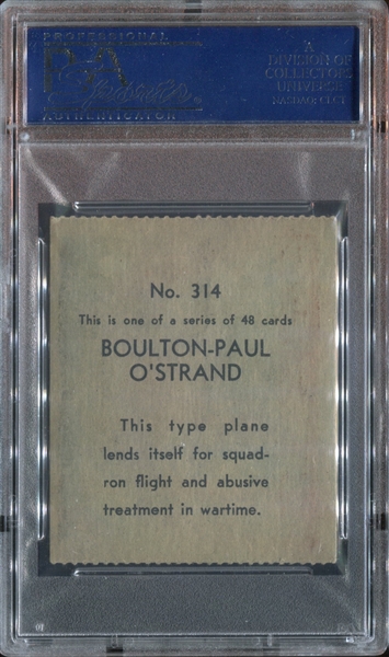 R132 Series of 48 Airplanes #314 Boulton-Paul O' Strand PSA5 EX