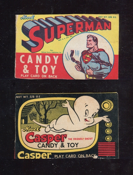 R722 Novel Package Candy Box Front Panel Lot of (8) With Tough Examples