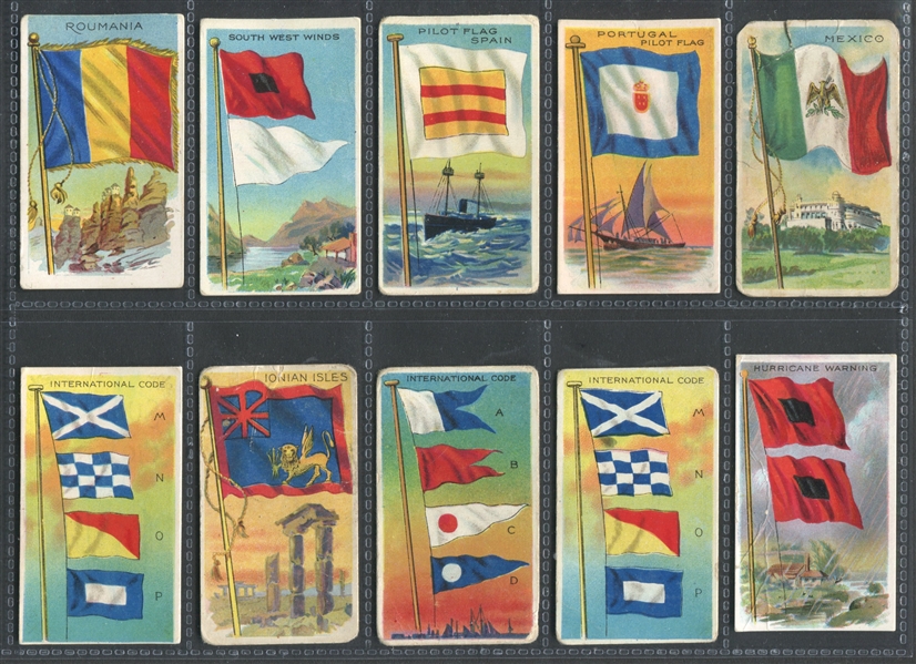 T59 Flag Series Mixed Back Lot of (30) Cards