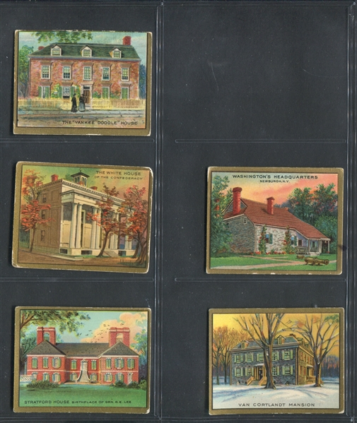 T69 Helmar Historic Homes Complete Set of (50) Cards