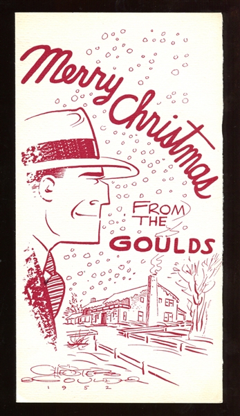 1930's to 1980's Chester Gould Christmas Card Lot of (40) Cards