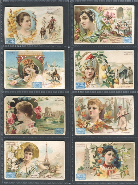 N306 Mayo National Flowers Partial Set (20/25) Cards