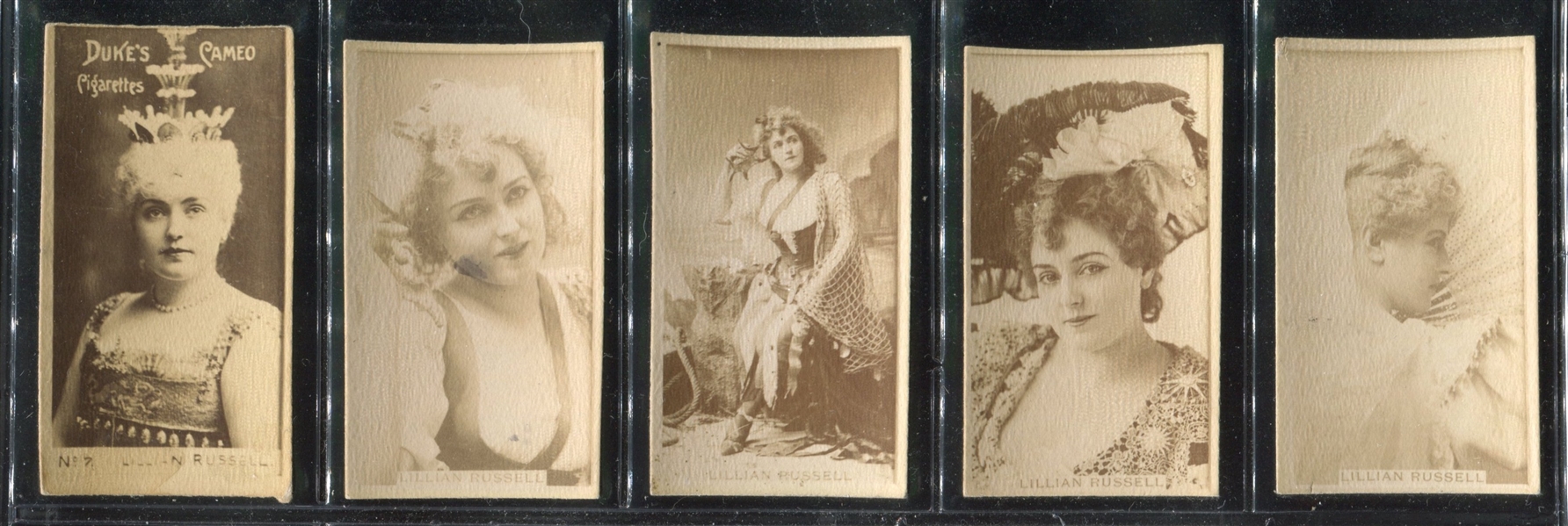 N145/N245 Lillian Russell Lot of (5) Cards