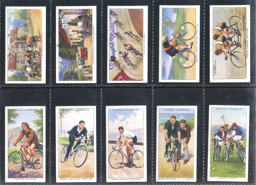 1939 John Player Cycling Complete Set of (50) Cards