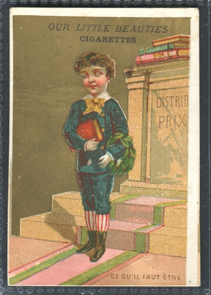 Allen & Ginter Our Little Beauties Lot of (3) Trade Cards